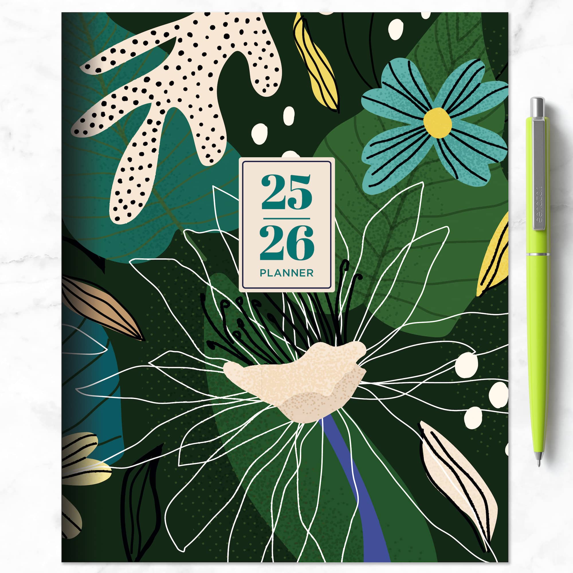 TF Publishing 2025-2026 Vivid Jungle Medium Monthly Planner